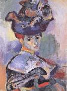 Henri Matisse Woman with Hat (Madame Matisse) (mk35) oil on canvas